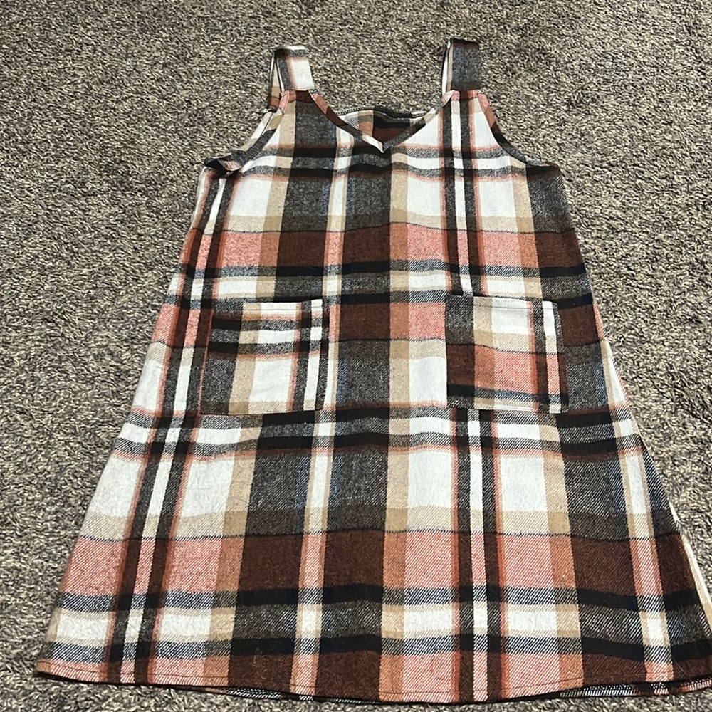 Plaid Sleeveless Dress - Picture 2 of 2